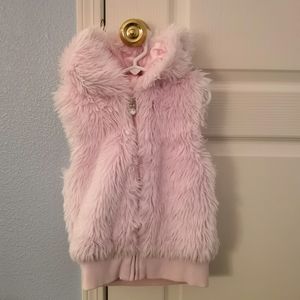 Gymboree Pink Faux Fur Vest